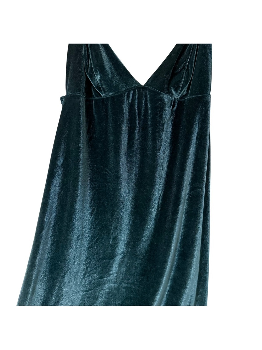 Victoria's Secret Babydoll Velvet Slip Dress Chemise Womens Small Emerald Green - Picture 6 of 8